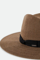 Women's Lyons Knit Packable Hat in the color Dark Tan/Black - Additional Laydown image