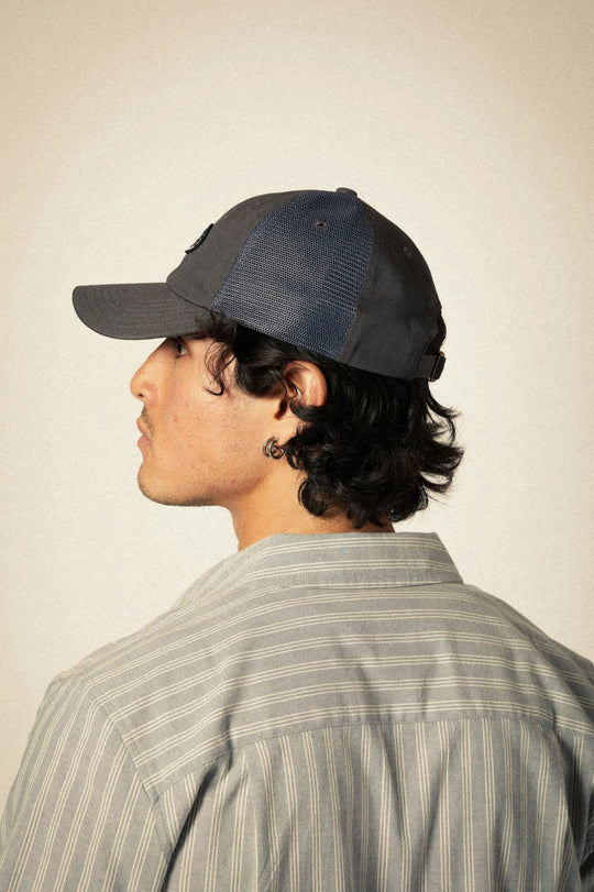 
       Unisex Largo Netplus Adjustable Hat in the color Charcoal/Charcoal - Men&#39;s Back View
     