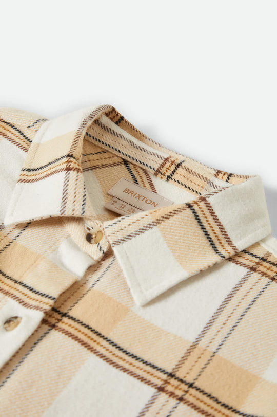 
       Women&#39;s Bowery Women&#39;s Classic L/S Flannel in the color Off White/Semolina/Washed Copper Plaid - Additional Style View
     