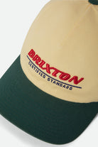 Unisex Brixton Certified Adjustable Hat in the color Washed Celestial Yellow/Mediterranean Teal - Additional Laydown image