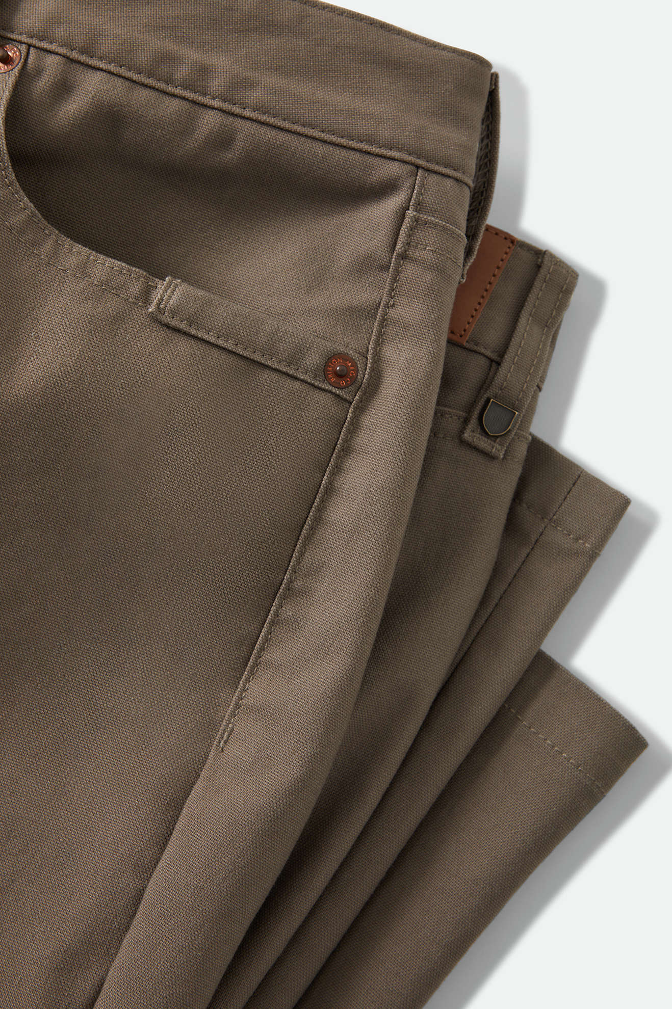 Men's Builders 5-Pocket Pant in the color Earth - Additional Laydown image