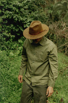 Brixton Unisex Hawkins WTHR GUARD™ Cowboy Hat - Coffee | Lifestyle 1