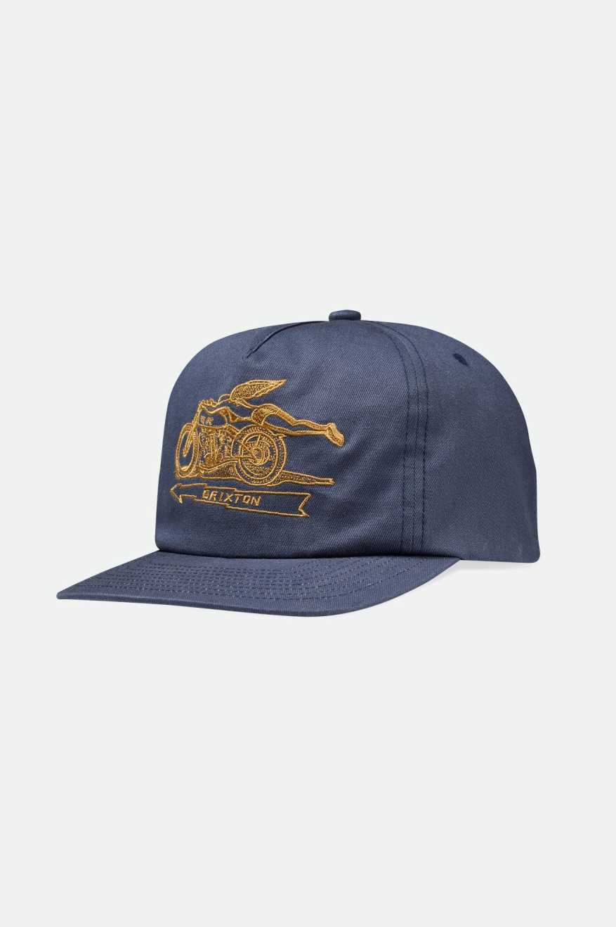 
       Brixton Men&#39;s 20th Anniversary Flyer HP Snapback - Navy | Main
     