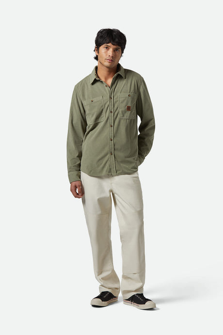 
       Men&#39;s The Field Corduroy L/S Overshirt in the color Military Olive - Men&#39;s Featured View
     