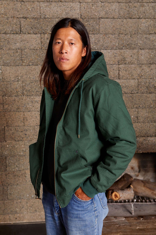 
       Men&#39;s Lifestyle 1 | Builders Zip Hood Jacket - Pine Needle
     