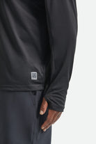 Men's Journey Long Sleeve Sun Hoodie in the color Black - Additional Fit image