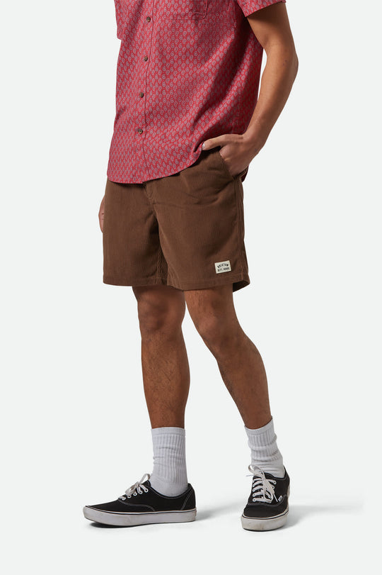 
       Men&#39;s Everyday Corduroy Short in the color Pinecone Brown - Men&#39;s Front View
     