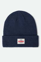 Unisex Trademark Beanie in the color Washed Navy - Front Product View