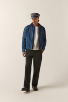 Men's Mechanic Garage Zip Lined Jacket in the color Rinse Denim - Additional Fit image