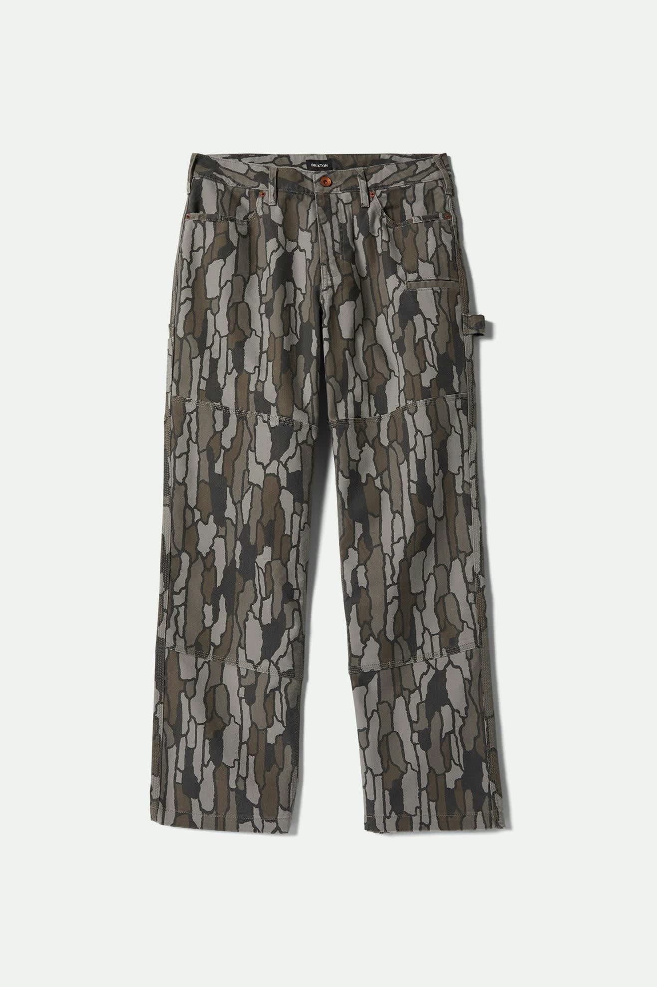 Men's Builders Carpenter Stretch Pant in the color Bark Camo - Front Product View