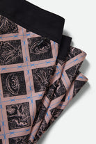 Men's Blitz Boardshort 19" in the color Silver Pink/Black - Additional Laydown image