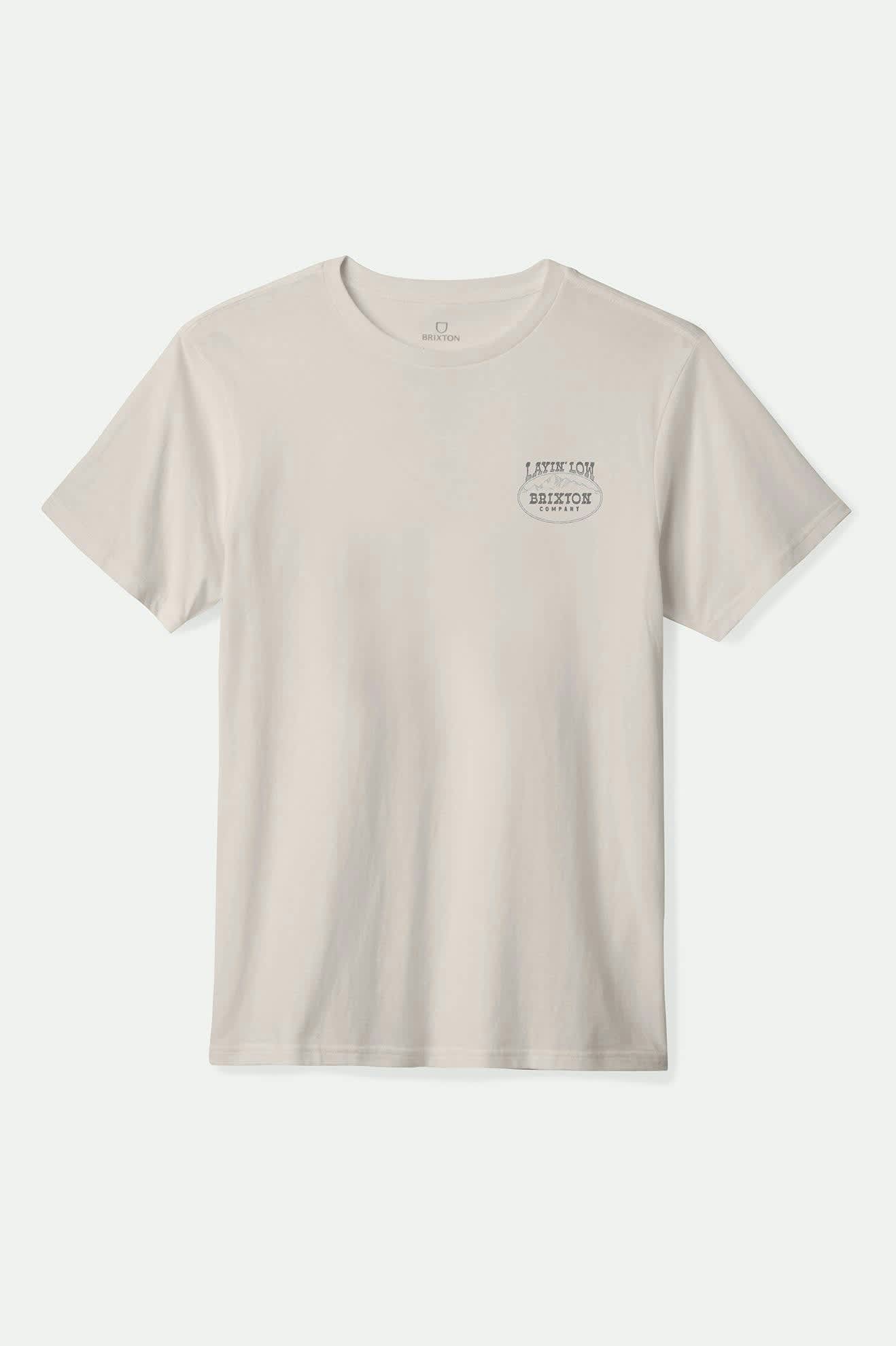 
       Men&#39;s Layin&#39; Low S/S Standard T-Shirt in the color Cream - Front Product View
     