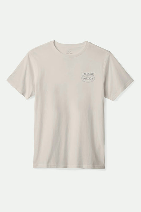 Men's Layin' Low S/S Standard T-Shirt in the color Cream - Front Product View