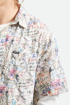 Men's Cru Print Short Sleeve Shirt in the color Graffiti - Additional Fit image