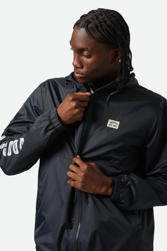 
       Men&#39;s Claxton Woodburn Lightweight Jacket in the color Black - Men&#39;s Front View
     