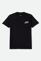 Men's Stay Awhile Short Sleeve Shirt in the color Black - Front Product View