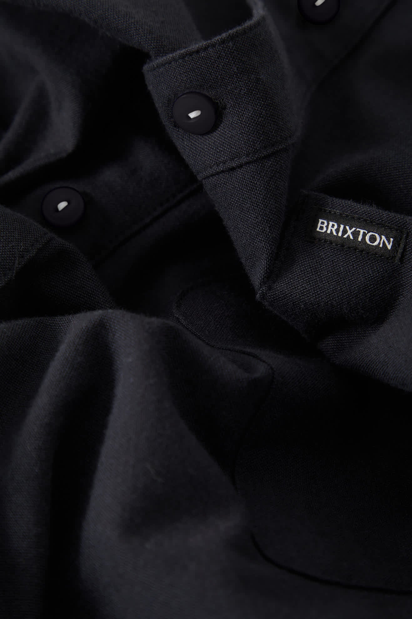Men's Sanford Shirt in the color Black - Additional Laydown image