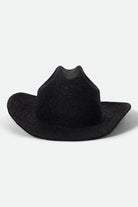 Women's Odessa Straw Packable Cowboy Hat in the color Black - Additional Laydown image
