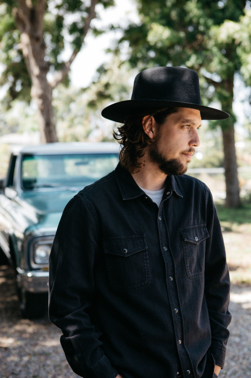 
       Brixton Cohen Cowboy Hat - Black
     