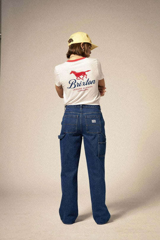 
       Women&#39;s Essex Painter Pant in the color Medium Denim - Women&#39;s Back View
     