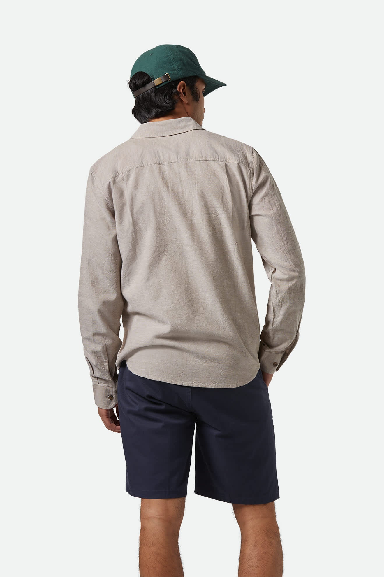 
       Men&#39;s The Daily Cotton L/S Shirt  in the color Khaki - Additional Fit View
     