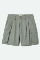 Women's The Alba Baggy Carpenter Short in the color Washed Sage Green - Front Product View