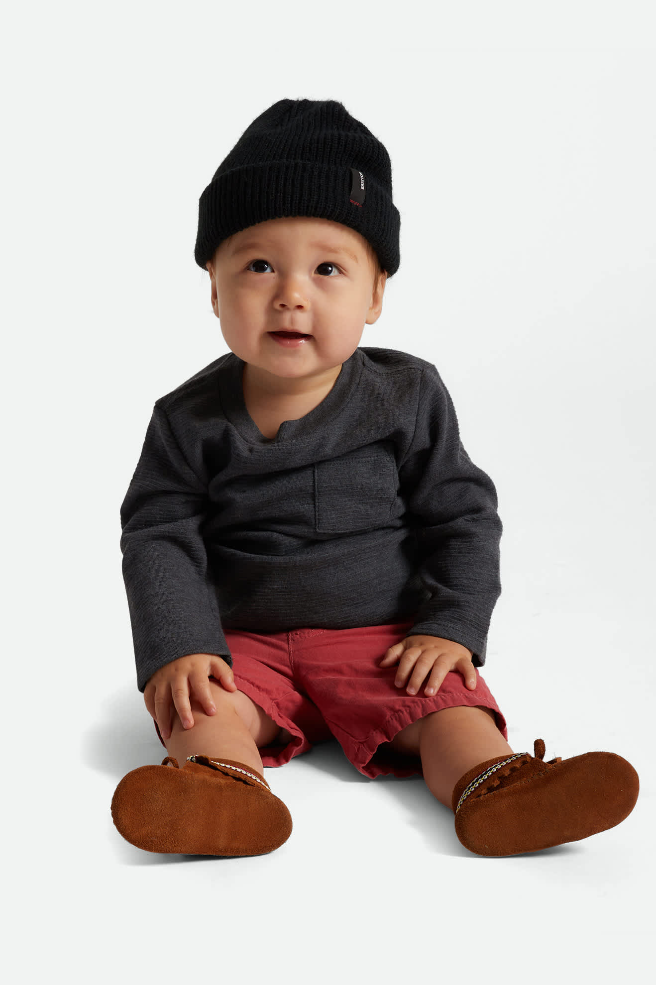 Infant Baby Heist Beanie in the color Black - Additional Fit image