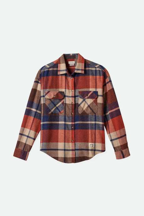 
       Women&#39;sBowery Women&#39;s Classic L/S Flannel - Navy/Mars Red/Whitecap| Main
     