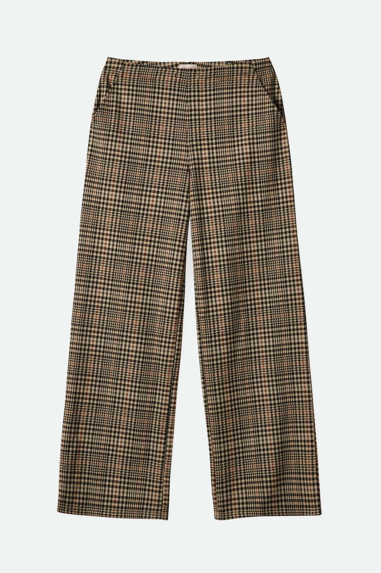 
       Women&#39;sMenswear Plaid Leisure Trouser Pant - Winter White/Black Plaid| Main
     