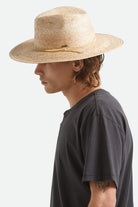 Unisex Hitch Ranch Fedora in the color Natural - Men's Side View