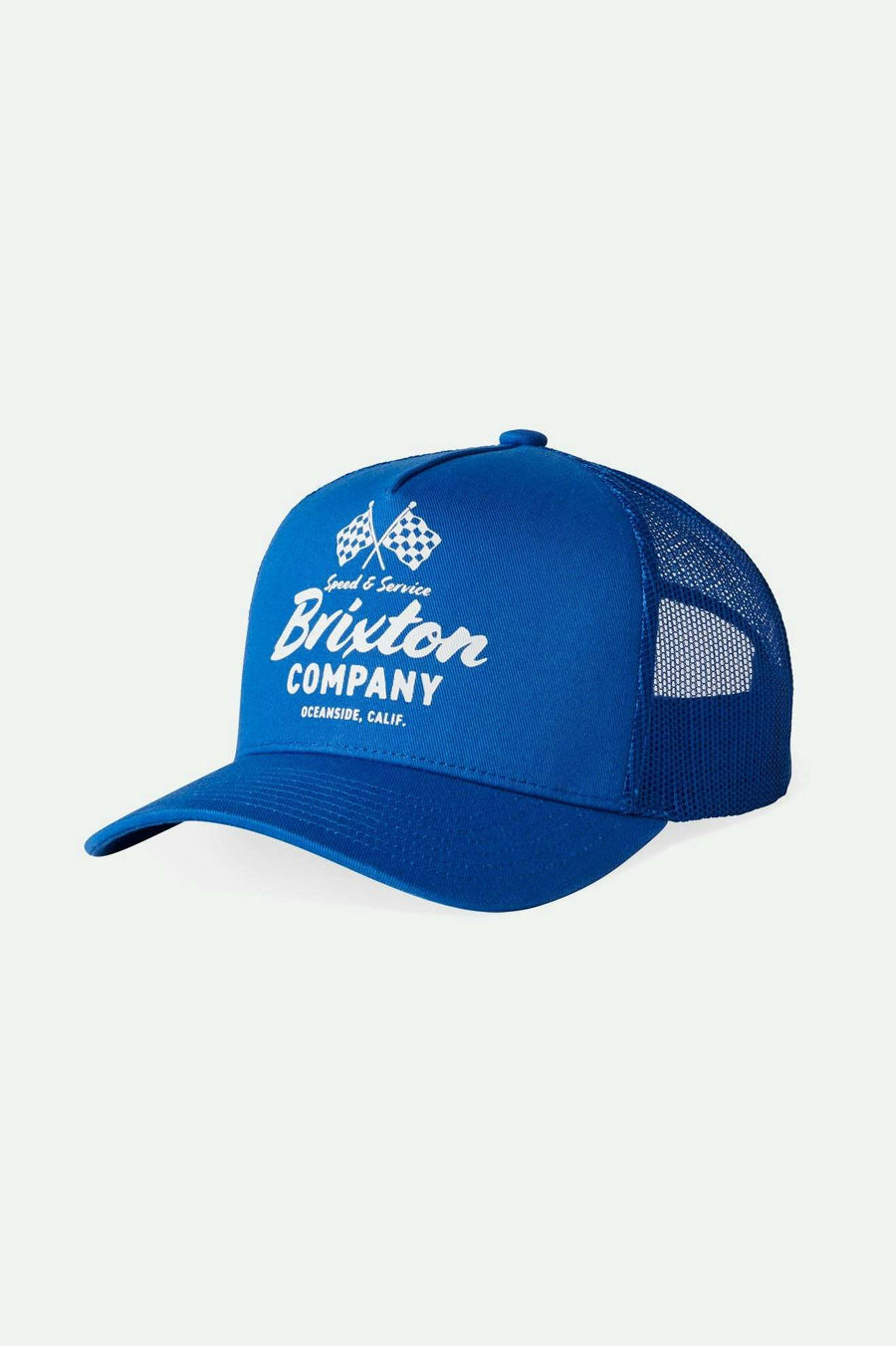 
       Brixton Unisex Wayburn Medium Profile Mesh Cap - Nautical Blue | Main
     