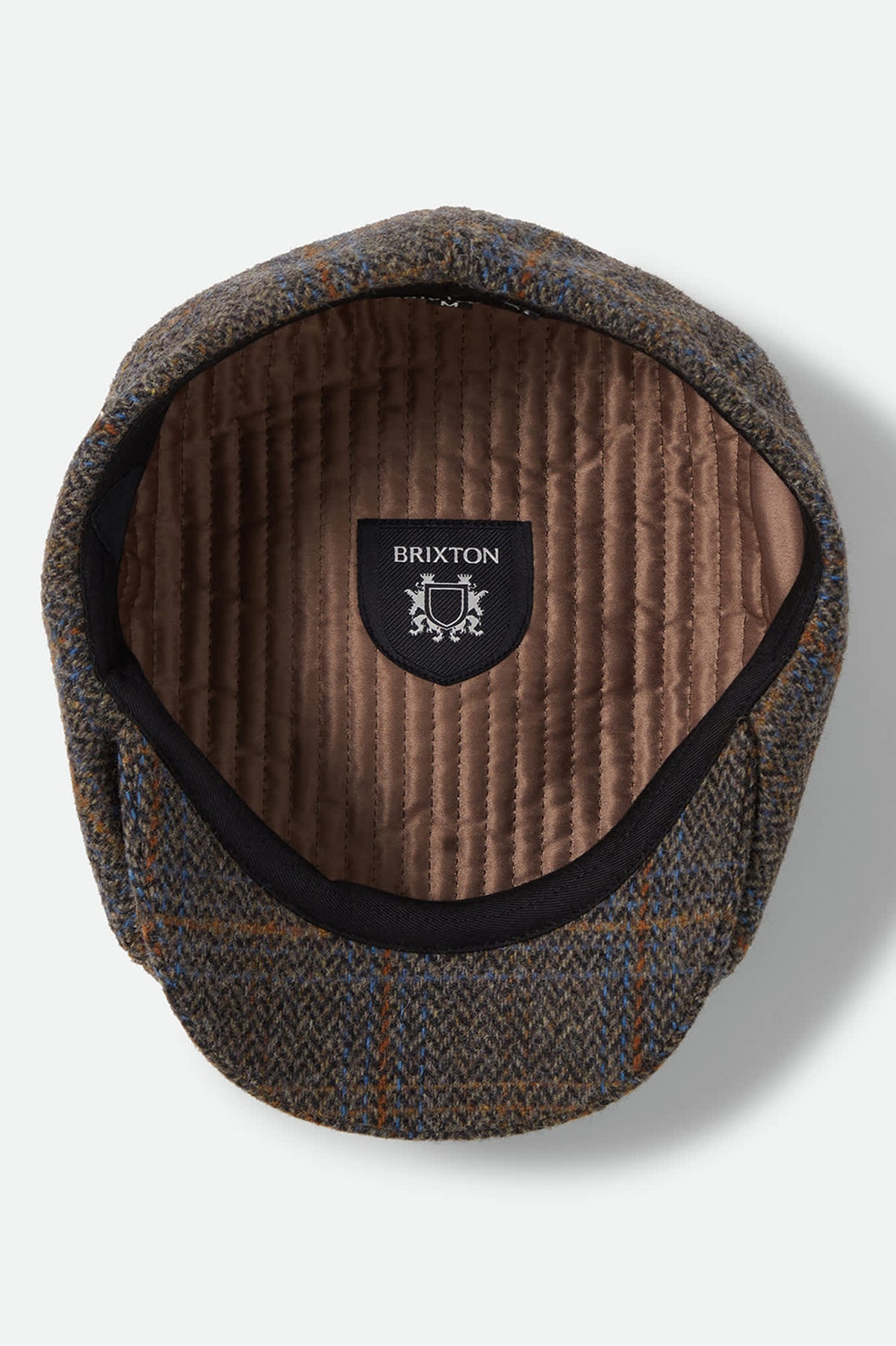 Unisex Brood Newsboy Cap in the color Slate Blue/Sepia/Orange - Additional Laydown image