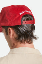 Unisex Ford 4X4 Snapback in the color Candy Apple Red - Men's Back View
