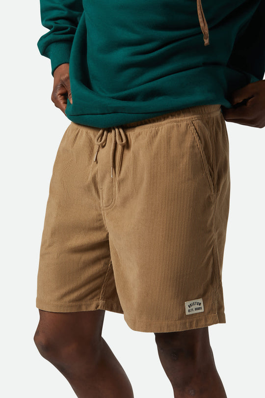 
       Men&#39;s Everyday Corduroy Short in the color Khaki - Men&#39;s Side View
     