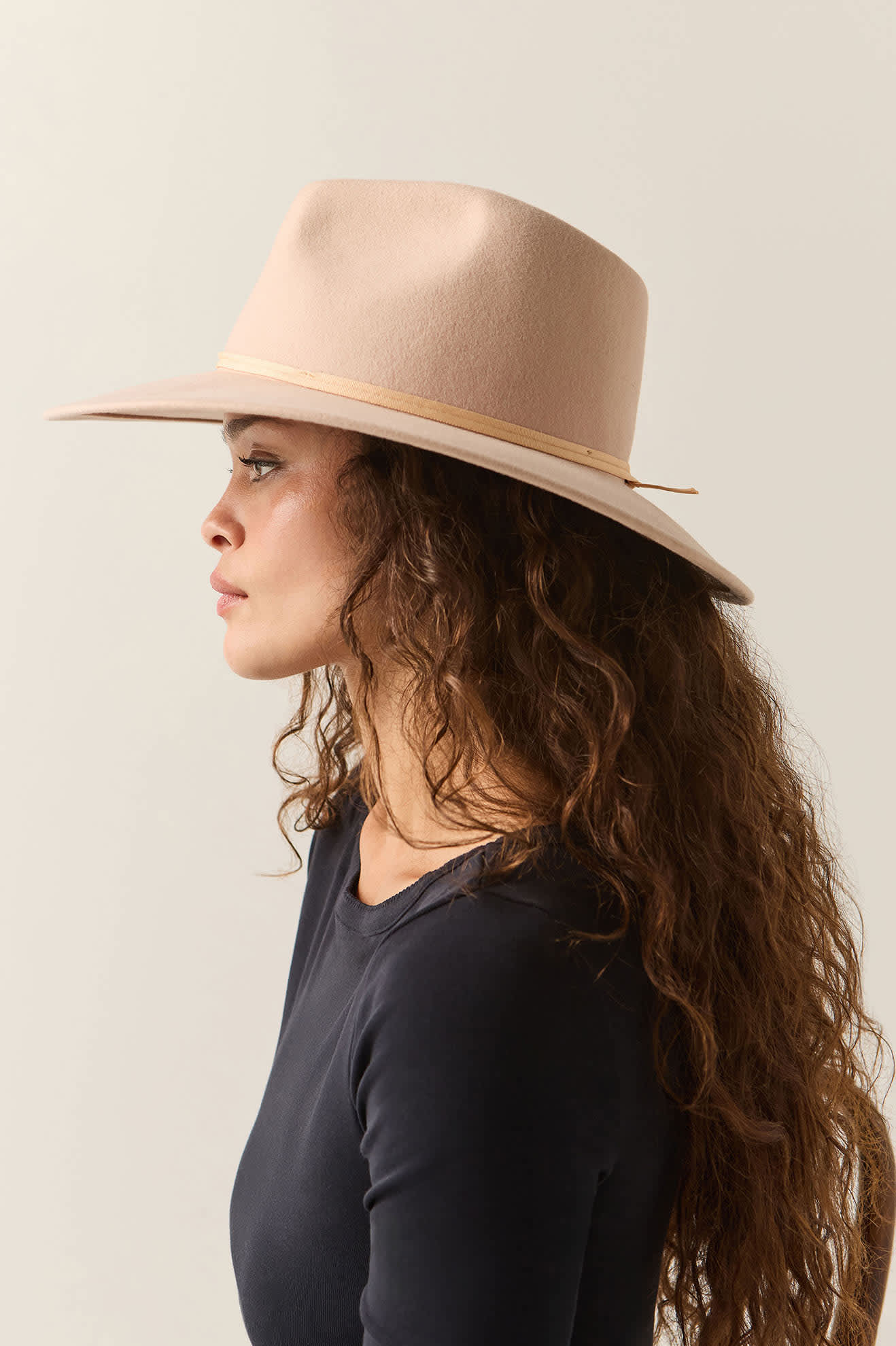 Women's Juniper Packable Hat in the color Blush - Women's Side View