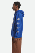 Men's Ford Mud Marathon Relaxed Fleece Hoodie in the color Ford Blue - Men's Side View