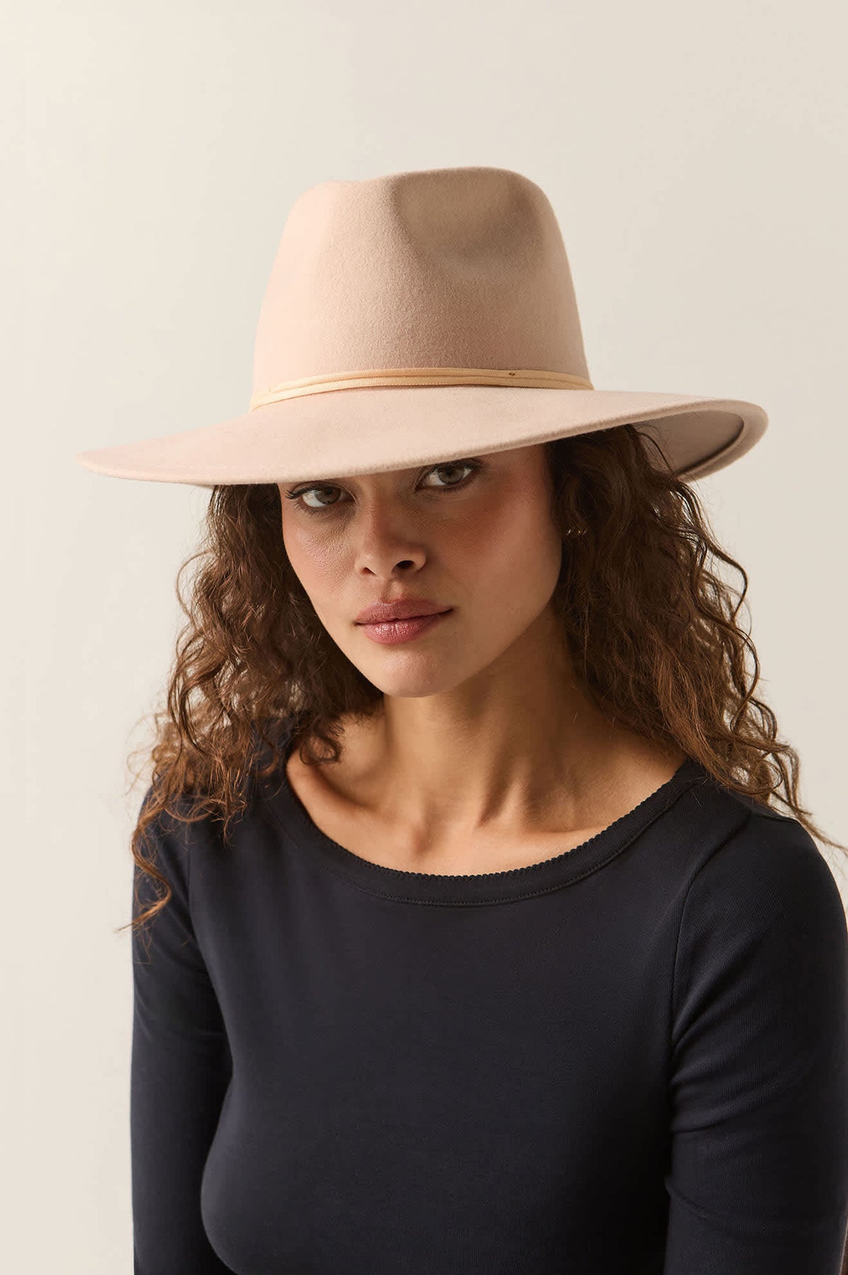 Women's Juniper Packable Hat in the color Blush - Women's Front View