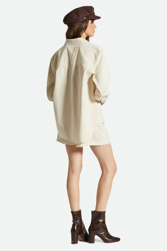 
       Brixton Bowery Boyfriend L/S Overshirt - Natural
     