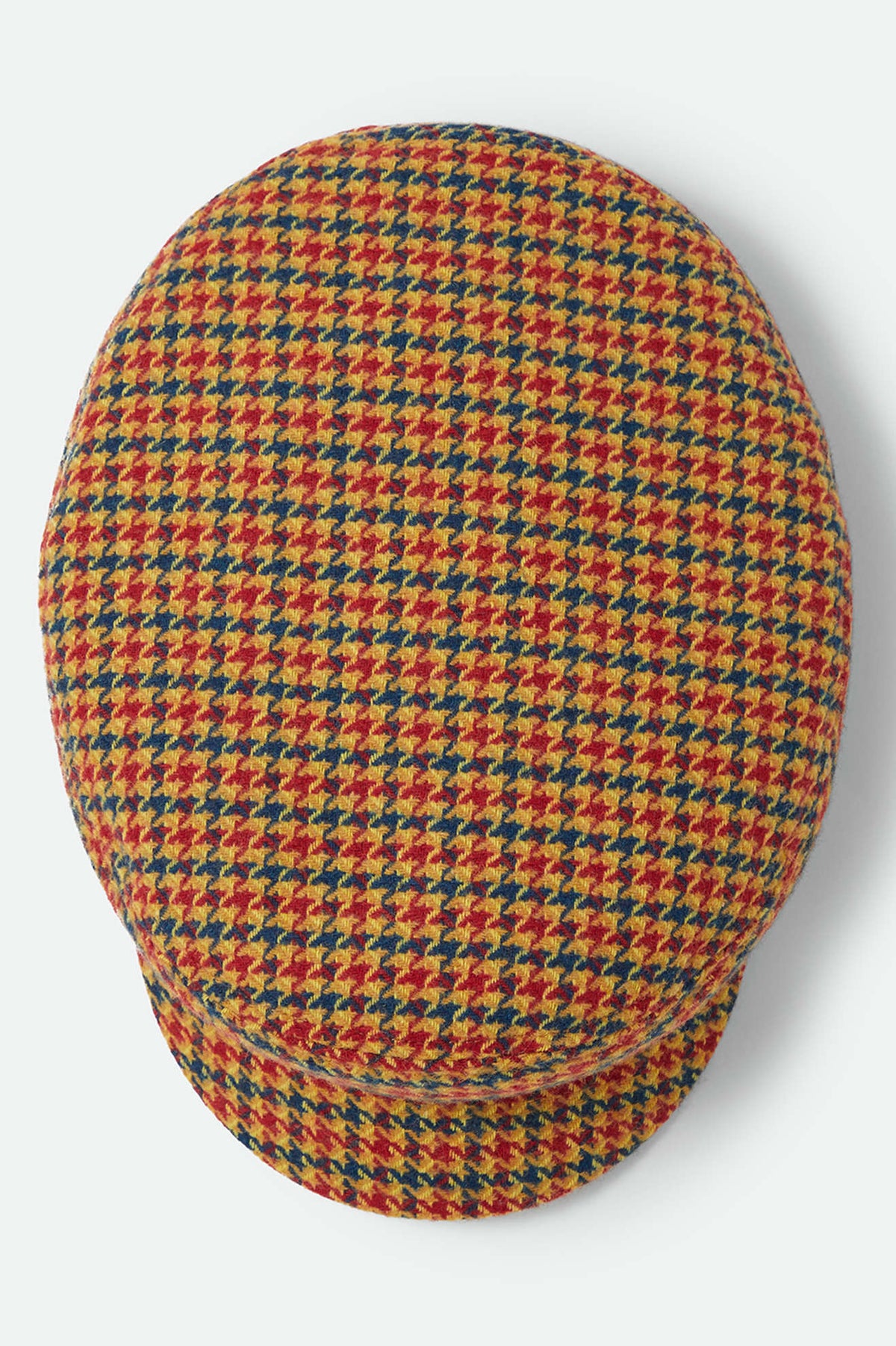 Unisex Fiddler Fisherman Cap in the color Taupe/Orange/Royal - Additional Laydown image