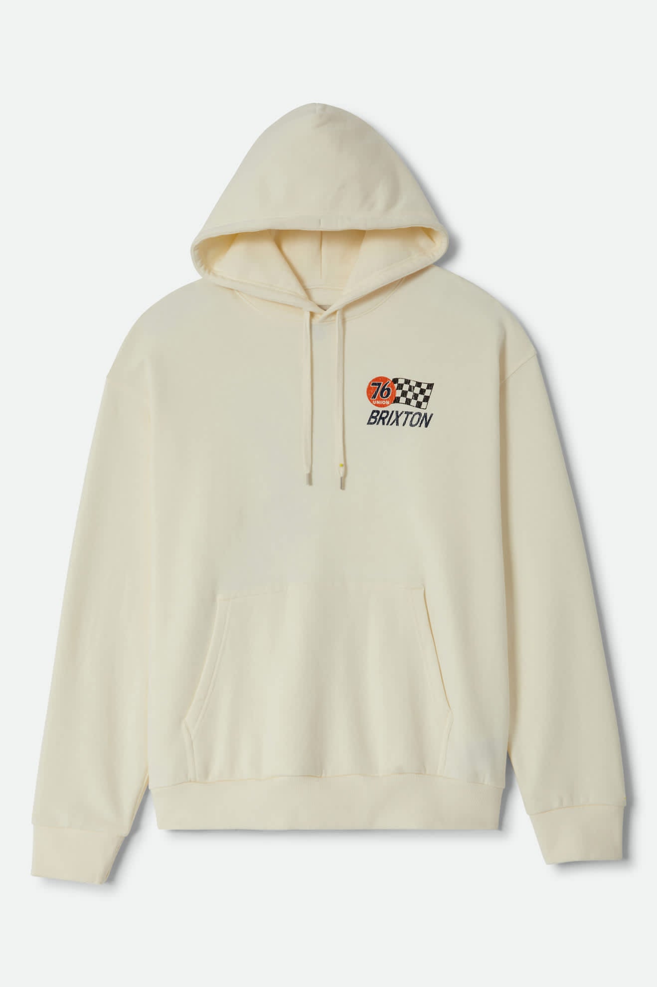Men's 76 Finish Line Hoodie in the color Washed Off White - Front Product View
