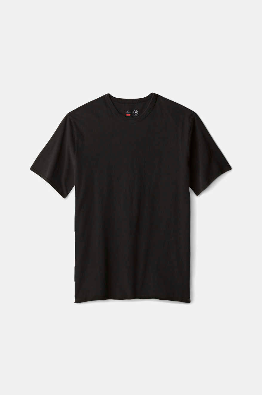 
       Brixton Men&#39;s Premium Cotton S/S Tailored T-Shirt - Black | Main
     