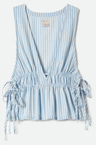Women's The Bells Top in the color Two Boot Stripe - Front Product View