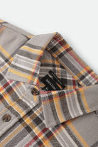Men's Bowery Flannel in the color Washed Grey/Multi - Additional Laydown image