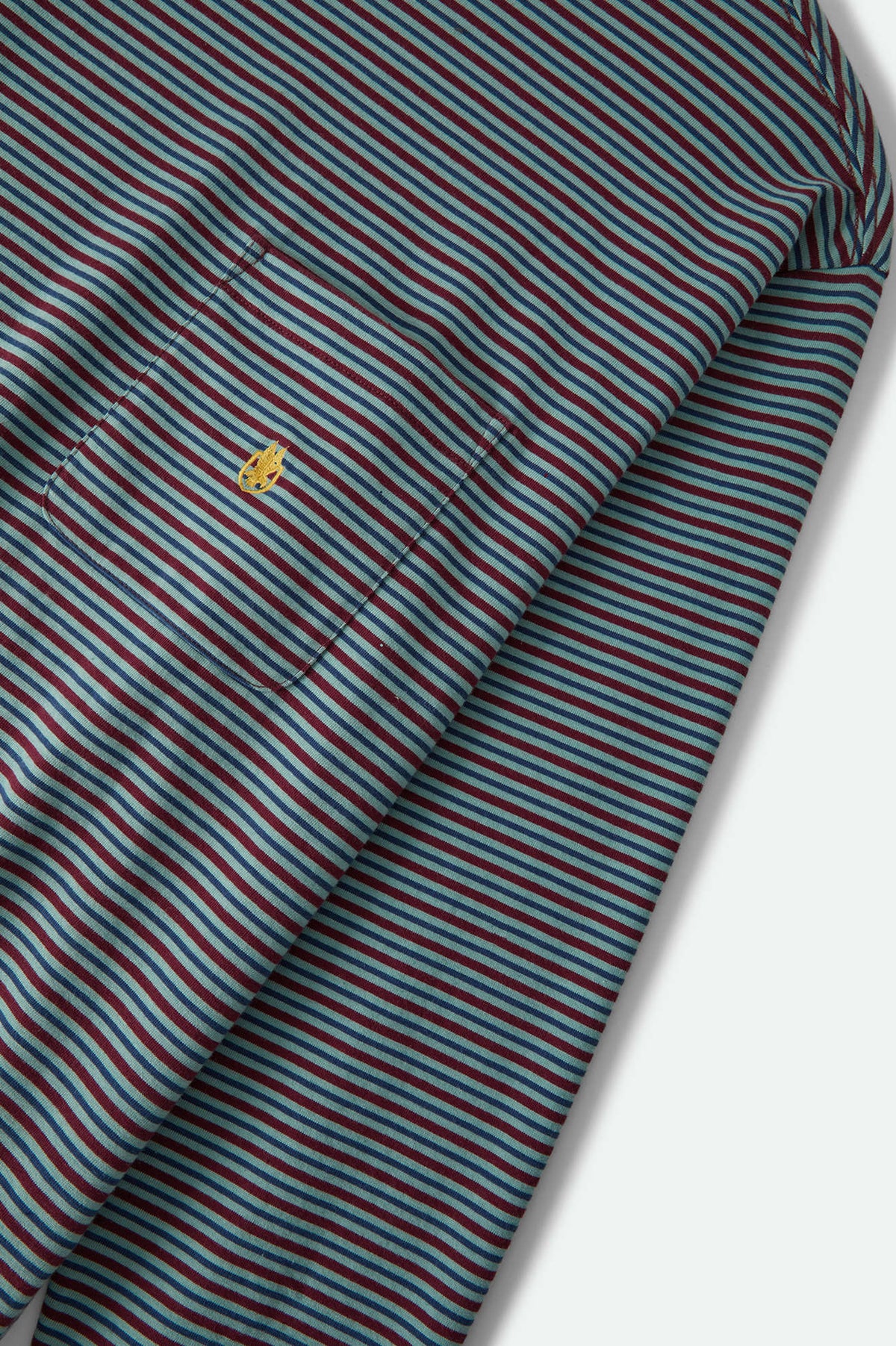 Men's Century Knit Top in the color Ultra Marine Stripe - Additional Laydown image