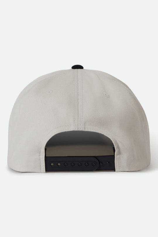 
       Unisex The League Snapback in the color Black/Off White - Back Style View
     