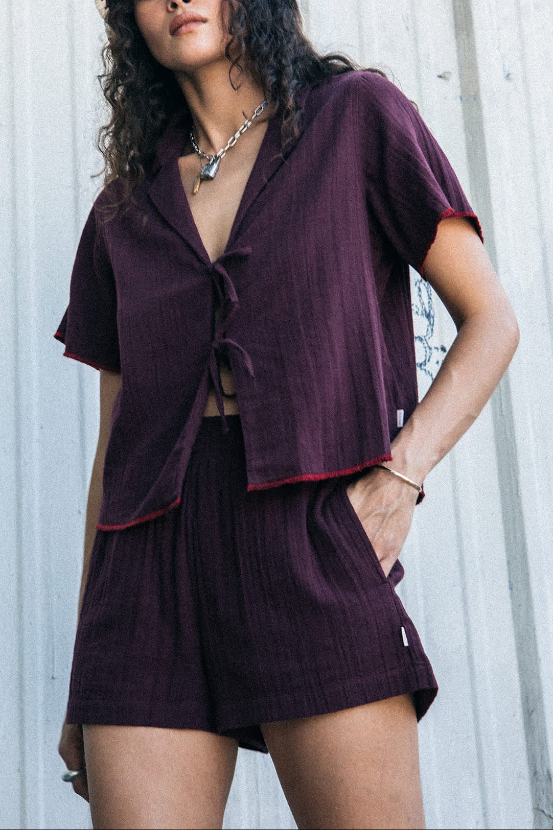 Women's Wandering Short in the color Port - Men's Lifestyle image