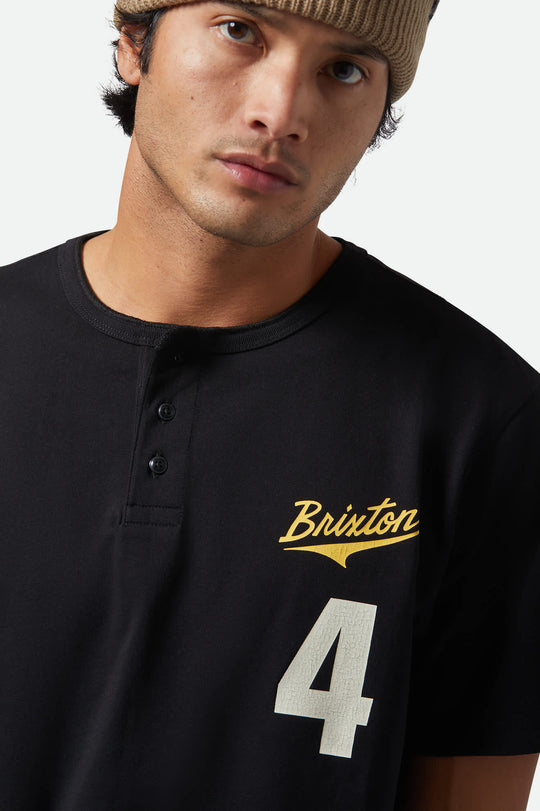 
       Men&#39;s The League Baseball T-Shirt in the color Black/Black - Additional Fit View
     