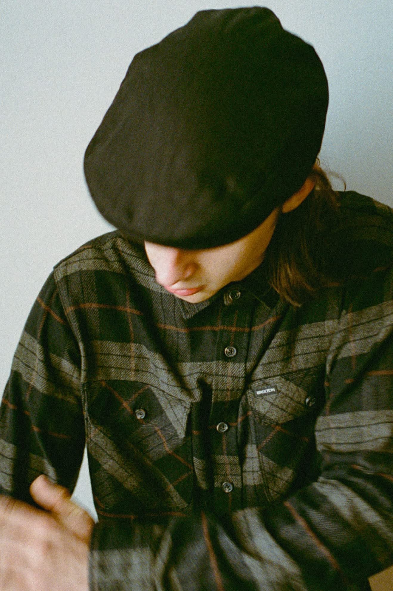 Unisex Hooligan Flat Cap in the color Black - Men's Lifestyle image