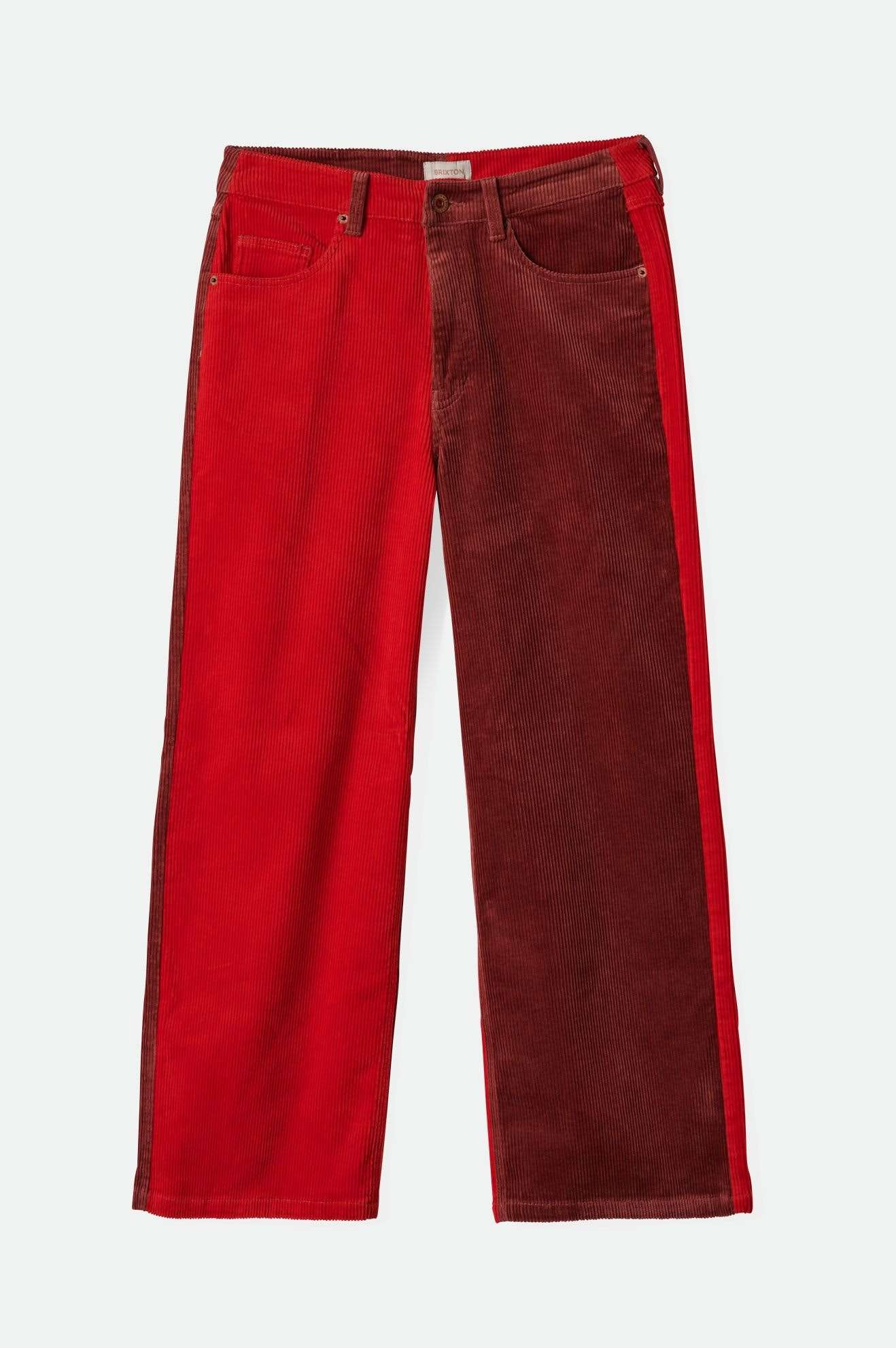 
       Women&#39;sMargo Cropped 5-Pocket Pant - Cowhide/Mars Red Cord| Main
     