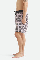 Men's Blitz Boardshort 19" in the color Silver Pink/Black - Men's Side View